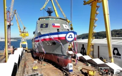 Nuevo hito naval chileno con la botadura del Buque Logística Magallanes